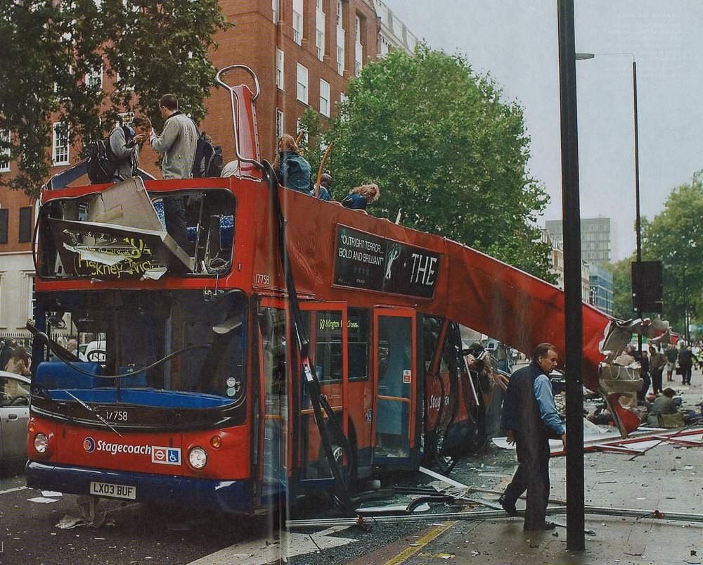 7-7 London Bombings bus - Outright Terror - bold and brilliant