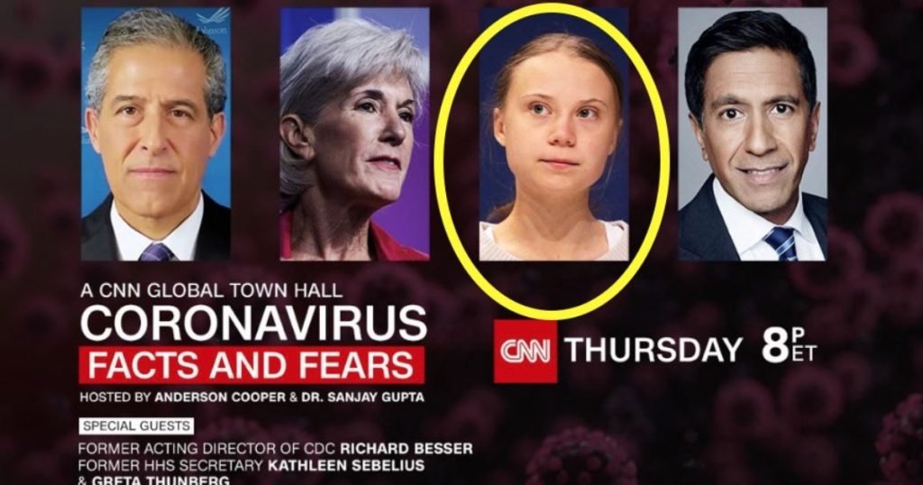 Greta Thunberg CNN COVID-19 panel